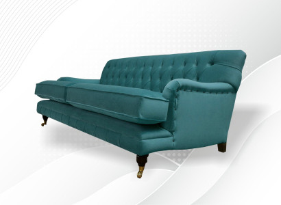 Textil Sofa Couch Polster Garnitur 3Sitzer Couchen Sofas Chesterfield Dreisitzer